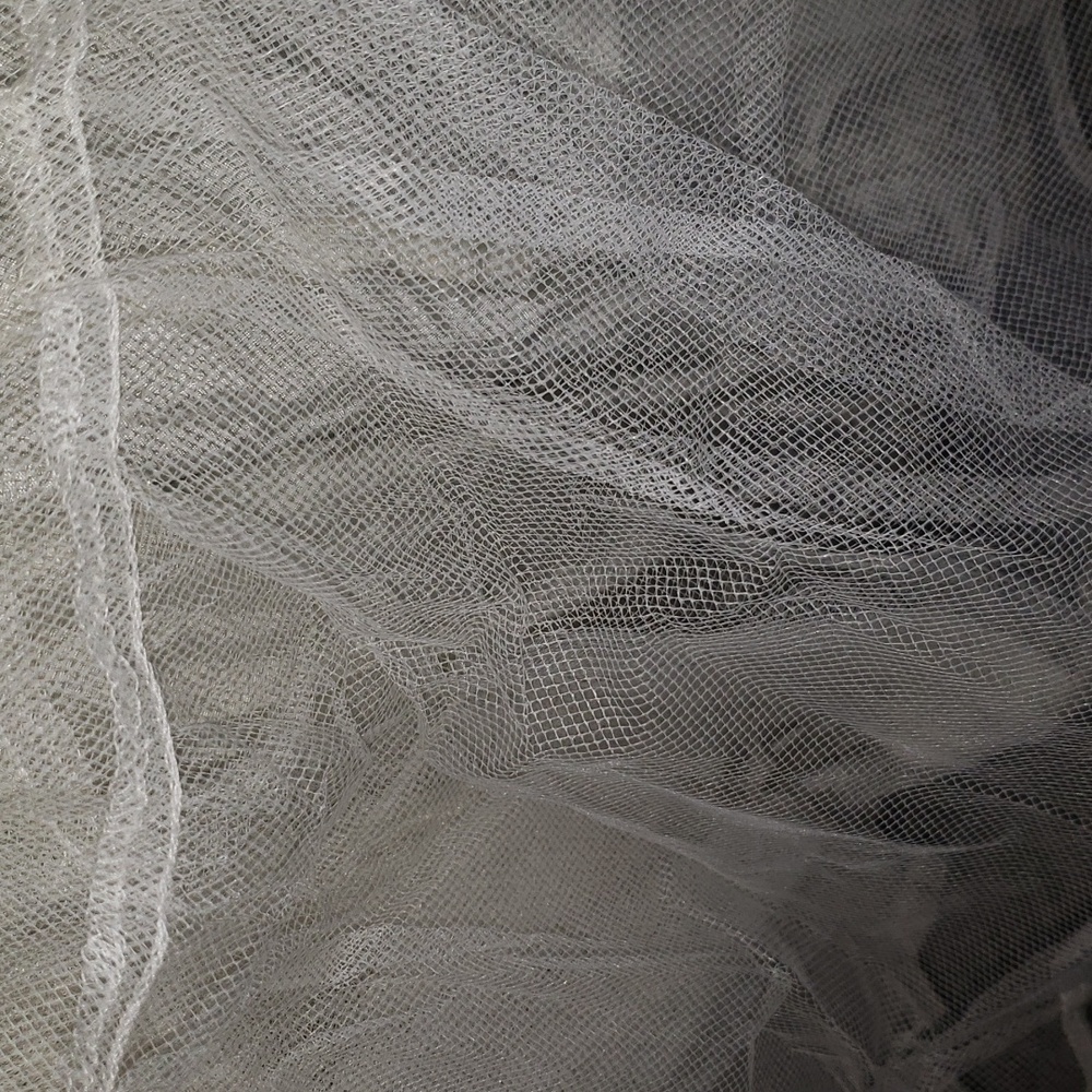 Gunne Sax One Shoulder Special Occassion Formal White Silver Lace Dress 5 - Picture 8 of 11